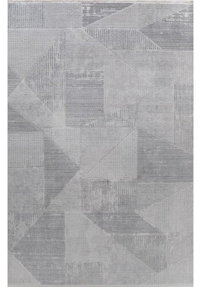 Gabardin Halı Jade 7013 Gri Serisi Triko Akrilik Salon Oturma Yatak Odası Halısı Gri
