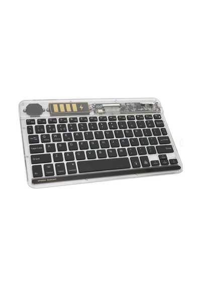 Rgb Şeffaf Siyah Bluethooth Klavye