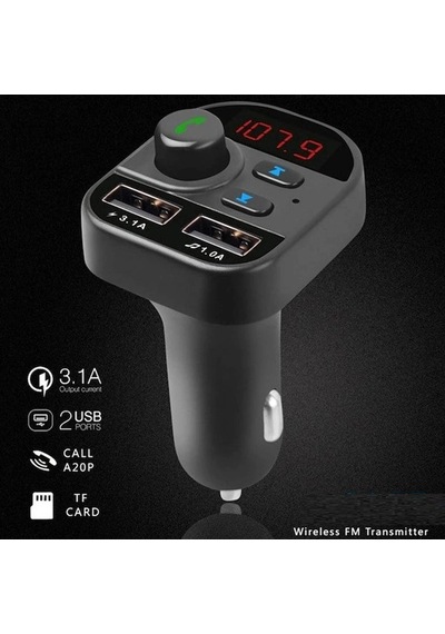 Divex Araç Fm Transmitter Bluetooth 2xusb Mp3 Çakmaklık Girişli Dt-602