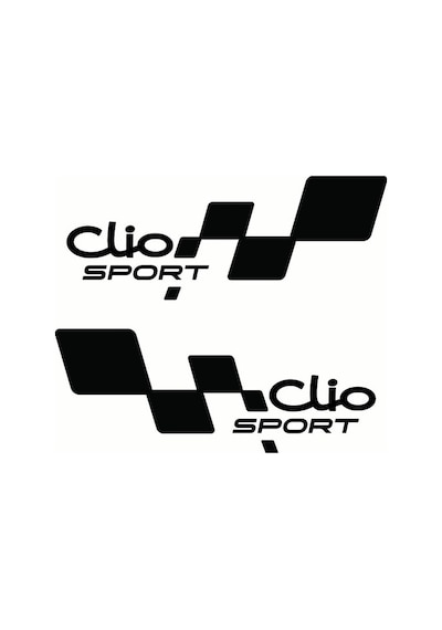 Clio Yan Kapı Sport 30 Cm Sticker Araba Stickerı Yapıştırma