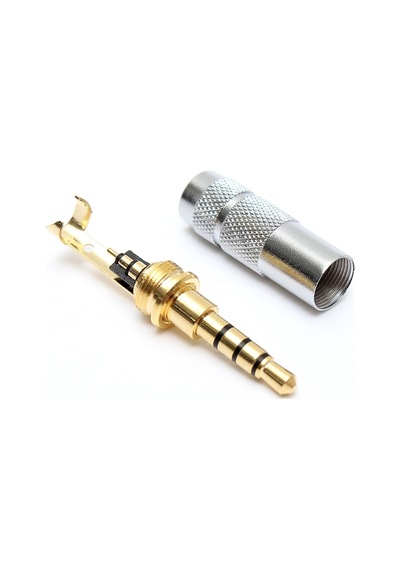 Stereo Jack - 3.5 Mm - Erkek - Trrs - Gri