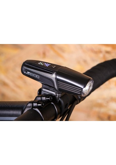Moon Meteor Vortex Pro 1300lm Usb Şarjlı Bisiklet Ön Far Aydınlatma Siyah