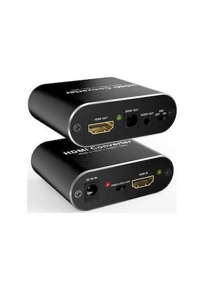 Hdmi To Hdmi Optik Stereo 2.0 4K Ayırıcı Çevirici 4365P Dönüştürü