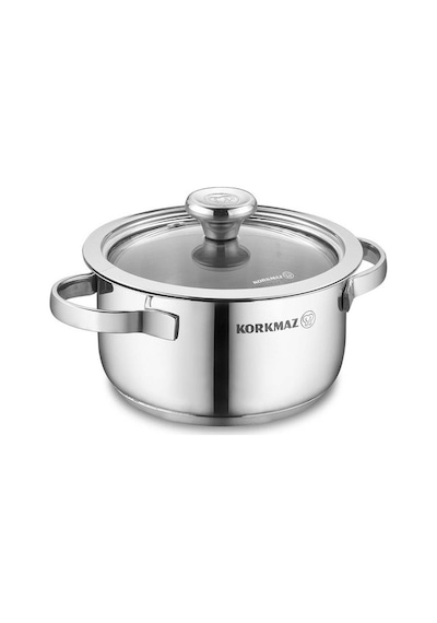 Korkmaz Minika Inox Indüksiyonlu Çelik Tencere Tava Mama Seti