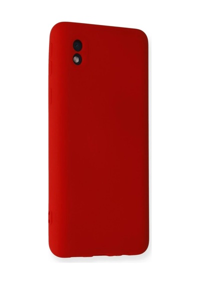Samsung Uyumlu Galaxy A01 Core Kılıf Nano İçi Kadife Silikon - Kırmızı 0.2M-Çok Renkli