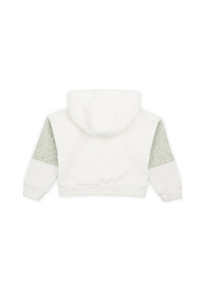 Panço Kız Çocuk Fermuarlı Sweatshirt Ekru