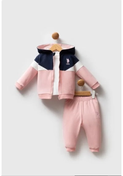 U.S. Polo Assn. U.s. Polo 3lü Takım Açık Pembe-12701 Pembe