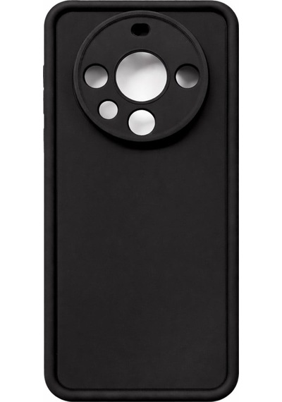Huawei Mate 60 Pro Uyumlu Kamera Çıkıntılı Mat Silikon Telefon Kılıfı Siyah