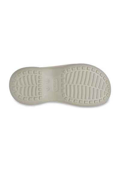 Crocs Unısex Platform Tabanlı Logo İmzalı Beyaz-bej Terlik