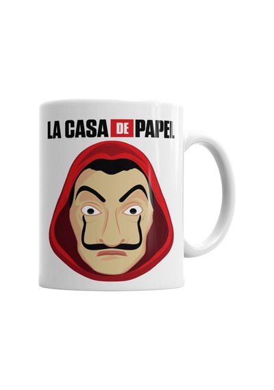 La Casa De Papel Mascara De Dali Kupa Bardak Porselen Karışık