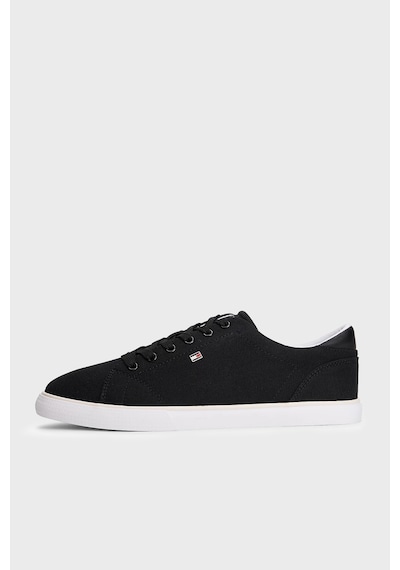 Tommy Hilfiger Logolu Sneaker Ayakkabı Bayan Ayakkabı Fw0fw09102 Bds Siyah