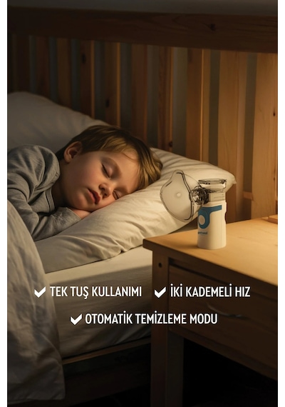 Getwell Mesh Nebulizatör Şarjlı - Sessiz - Taşınabilir
