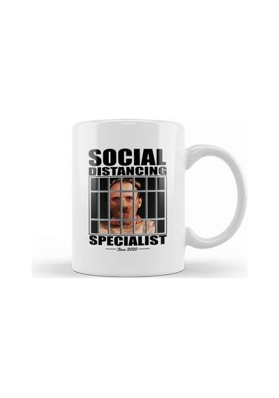 Dr Hannibal Lecter Social Distancing Specialist Tasse Kupa Bardak Porselen Karışık