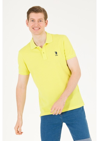 U.S. Polo Assn. Erkek Citron Basic Tişört 50263238-Vr168 Yeşil