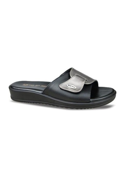 Ceyo 9984-7 Siyah Hallux-valgus Kemik Çıkıntısı Destekli Özel Kadın Terlik
