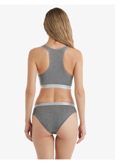 Blackspade 1620 Kadın Silver Slip Gri Melanj Gri