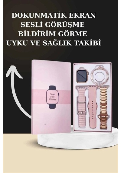Mey İthalat Yeni Nesil Kaliteli Akıllı Saat Ve Kablosuz Bluetooth Kulaklık Yüksek Ses Kaliteli Yeni Nesil