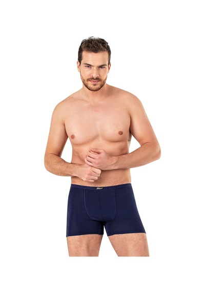 Kompedan Erkek Pamuklu Modal Boxer 11897-Lacivert