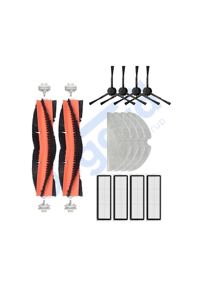 Dreame X40 Master-x40 Ultra-l40 Ultra Uyumlu 4 Yan Fırça 4 Filtre 4 Mop Pkt-iasgf0001565
