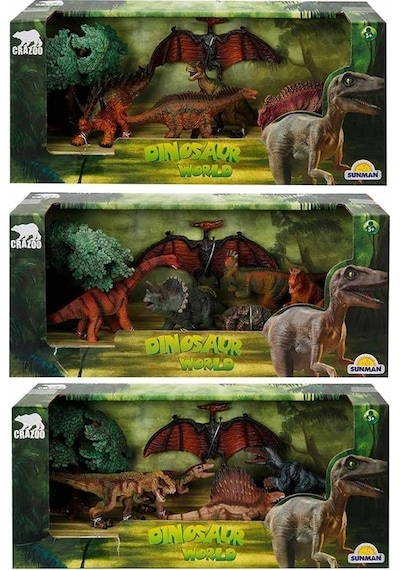 Sunman Dinozorların Dünyası 5'Li Oyun Seti 1 Adet Fiyatıdır
