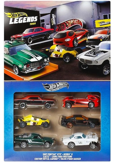 Hot Wheels Silver Series Efsane Temalı 6lı Metal Araba Seti Jby78 Çok Renkli