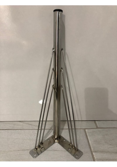 Metal,venüs 40 10 10 Cm Krom ,sehpa,puf ,sandalye Ayağı 4 Adet