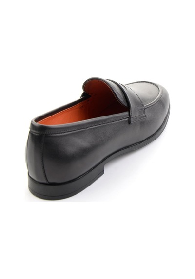 Siyah Hakiki Deri Erkek Loafer Ayakkabı E01648611803 Siyah
