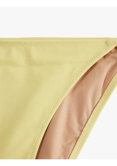Koton Yanları Bağlamalı İpli Bikini Altı Sarı 6sak00002mm