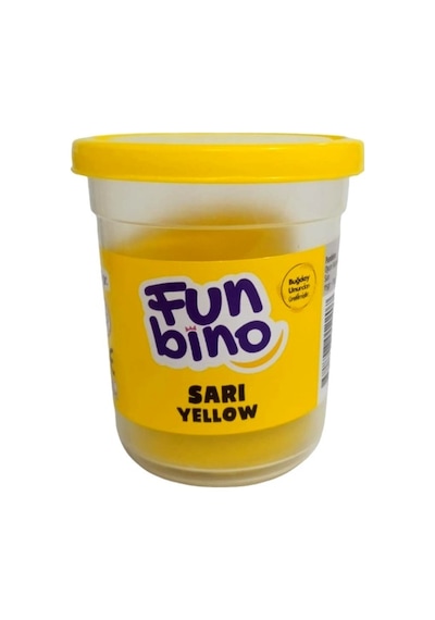 Funbino Oyun Hamuru Tek 115gr Sarı - 2 Adet Sarı