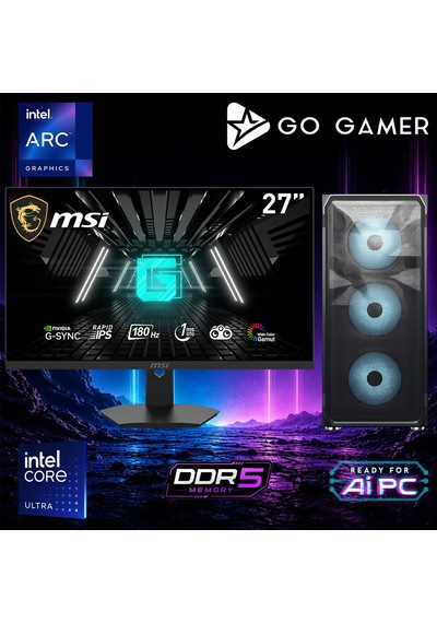 Go Gamer E503DF ULTRA 7 270K PLUS 64 GB 2 TB SSD 27" Free Dos Oem Paket Masaüstü Oyuncu Bilgisayarı