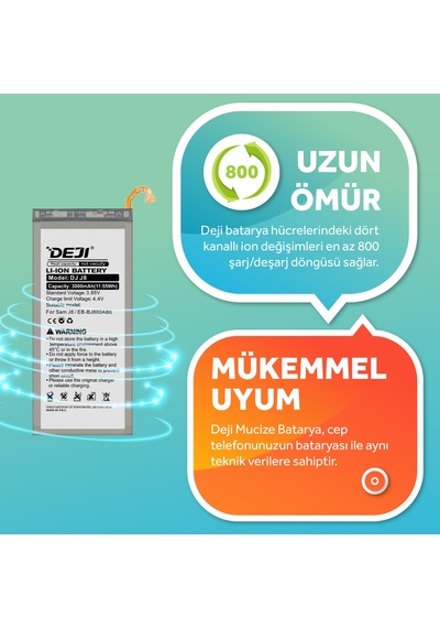 Deji Samsung Galaxy A6-J6-J8 2018 Uyumlu- J600/J800/A600 - EB-BJ800ABE Muicize Batarya