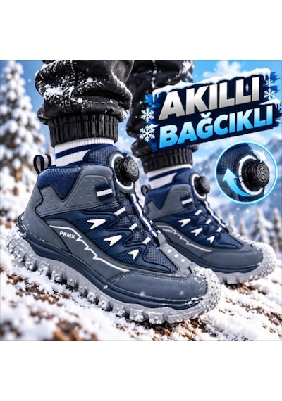 Promax Çocuk Kışlık Outdoor Akıllı Bağcıklı Laci Bot 32-37 Buz - Lacivert