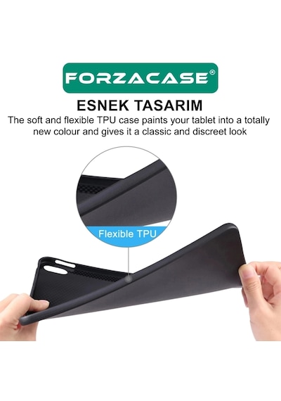 Forzacase Xiaomi Pad 7 / Pad 7 Pro 11.2 İnch Tablet İle Uyumlu Silikon Kılıf Siyah - Fc155 Arka Kapak