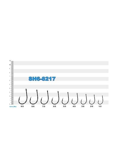 SEA HORSE 8217-SİYAH-4-5- KARBON-CELİK JİG İĞNESİ 1 PAKET 10 ADET