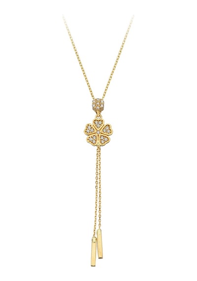 Tufanlar Kuyumculuk Altın Sallantılı Çiçek Kolye G11223
