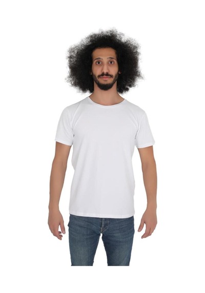 Cnt Erkek 3'lü Slim Fit Bisiklet Yaka Kısa Kollu Tişört Beyaz Beyaz