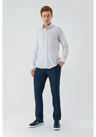 İmza Koyu Mavi Uzun Kollu Çizgili Biritli Yaka Pamuklu Likralı Casual Slim Fit Dar Kesim Gömlek 1004240233-koyu Mavi Koyu Mavi İmza Koyu Mavi Uzun Kollu Çizgili Biritli Yaka Pamuklu Likralı Casual Slim Fit Dar Kesim Gömlek 1004240233-koyu Mavi Koyu Mavi
