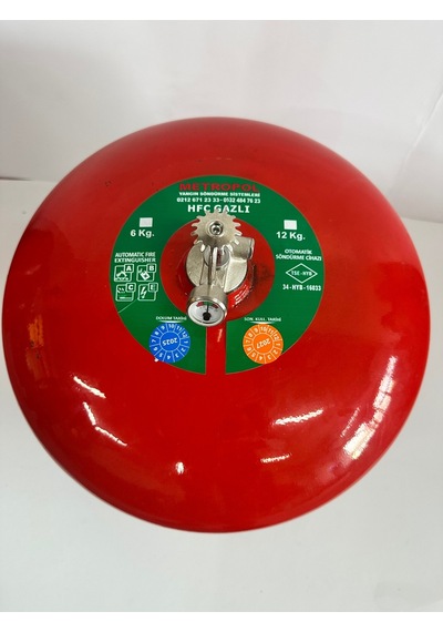 Yangın Tekne Sertifikalı 12kg Hfc Gazlı Tayfun Yangın Söndürme Tüpü 4yıl Garantili