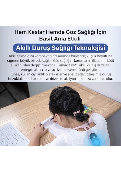 Npo Add01m Şarjlı Titreşimli Otomatik Hatrlatıcı,kamburluk Giderici Ergonomik Akıllı Duruş Düzeltici