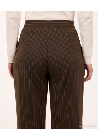 Yargıcı Örme Pantolon 26kkpn3093x 208 Kahverengi
