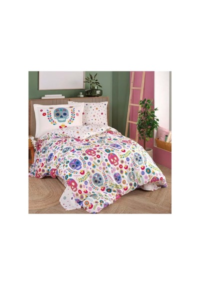 Hobby Tek Kişilik Poplin Nevresim Takımı Alice Fuşya Urn-gztkn43 Çok Renkli