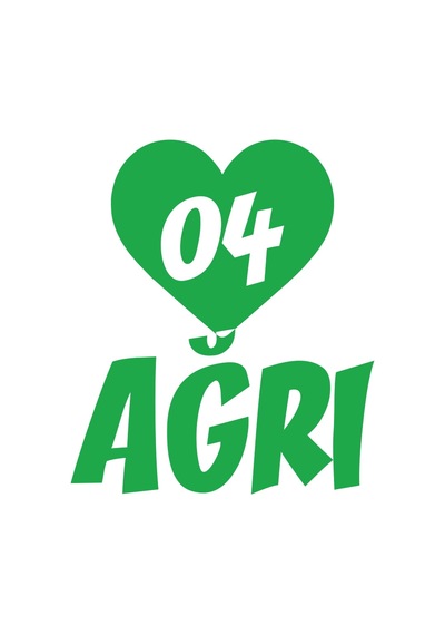 Kalpli 04 Ağrı Araba Sticker 17x17 Cm Yeşil