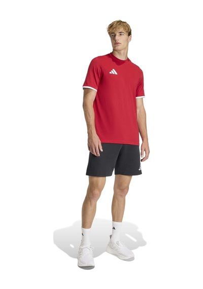 Tepore/whıte Adidas Erkek Futbol T-shirt Ent26 Tee Jz6676 KIrmızı