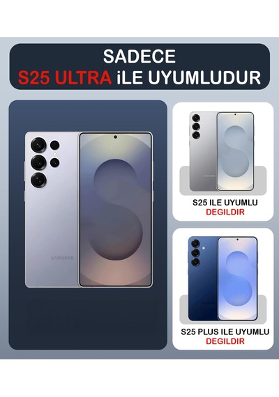 Samsung Uyumlu S25 Ultra Şeffaf Magsafe Kılıf Safe Şeffaf