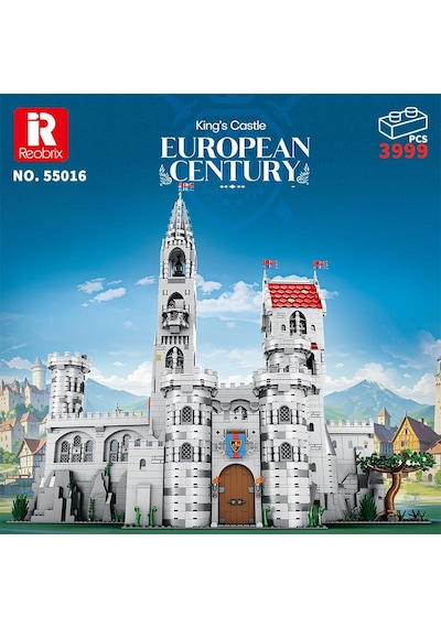 Reobrix 55016 Kral Kalesi Yaratıcı Yapı Blok Seti Building Blocks King's Castle - 3999 Parça