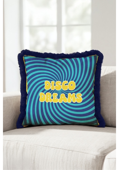 Retro Disko Dreams Saçaklı Yastık Kılıfı - Enerjik Pop Art Turkuaz Lacivert Püsküllü Kırlent Kılıfı Sakin Vadi Halo Retro Disko Dreams Saçaklı Yastık Kılıfı - Enerjik Pop Art Turkuaz Lacivert Püsküllü Kırlent Kılıfı Sakin Vadi Halo