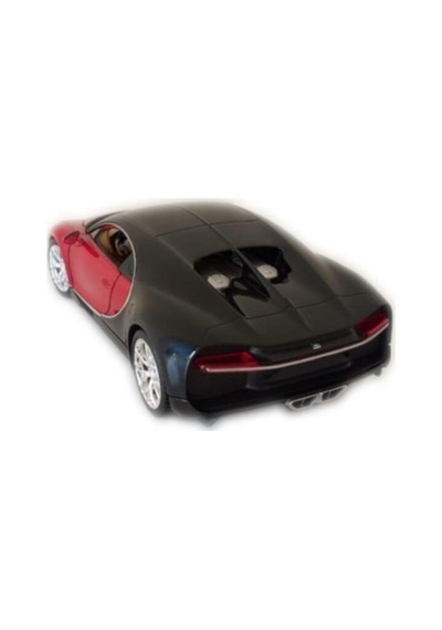 Bugatti Chiron 1/24-27 Ölçek Kırmızı-siyah Model Oyuncak Araba