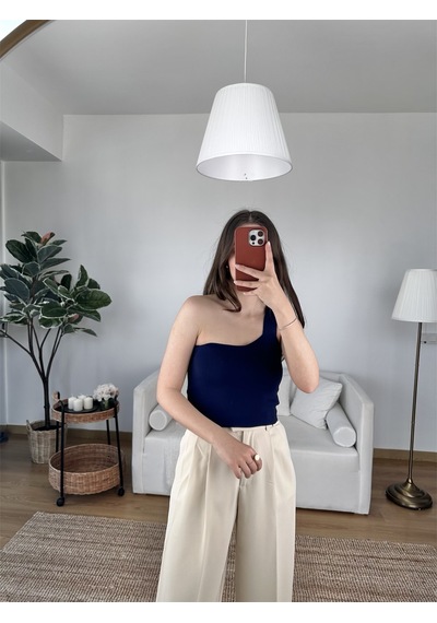 Tek Askılı Atlet Lacivert Lacivert