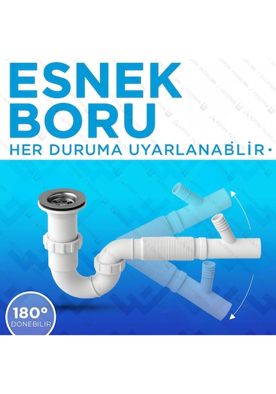 S Li Körüklü Çamaşır Makinesi Bağlantılı Sifon Tıkanma Ve Koku Yapmayan Özel Tasarım