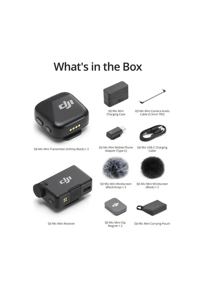 Mıc Mini 2tx + 1 Rx Şarj Kutusu , Ultra Hafif, Hq Ses, 48 Saat Kullanım, Gürültü İptali, Otomatik Limit, Kablosuz Mikrofon, Kamera/ıphone/android, Vlog, Akış İçin